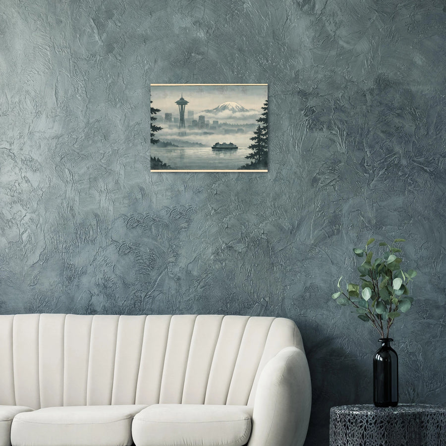 Rainy Morning in Seattle – Premium Matte Wall Art