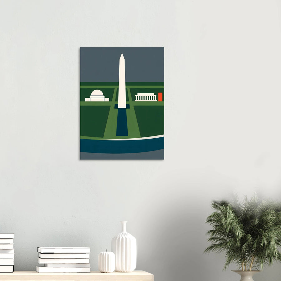Washington DC Minimalist Wall Art Poster