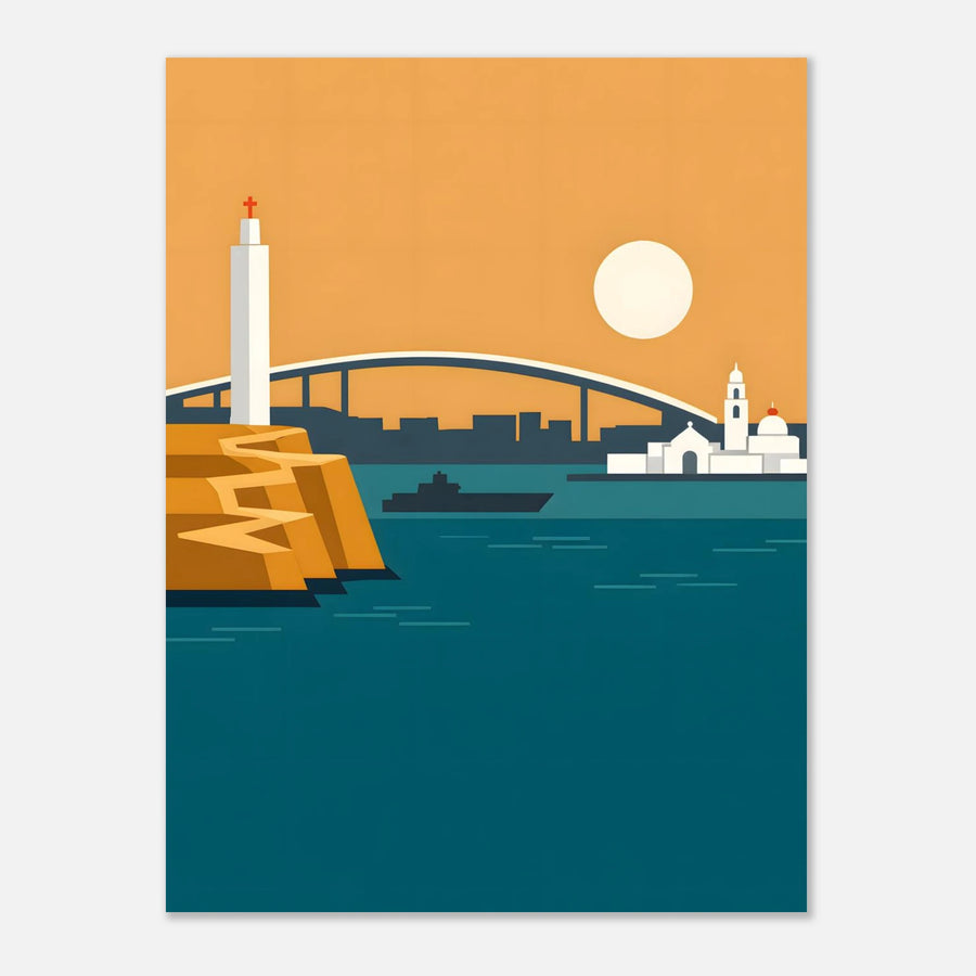 San Diego Coastal Minimalist Wall Art Poster