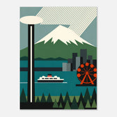Bauhaus-Inspired Geometric Seattle Poster