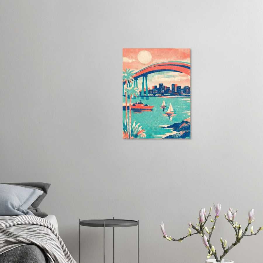 San Diego Coastal Minimalist Wall Art Poster