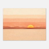 Austin · Warm Sunset（Minimal Landscape）