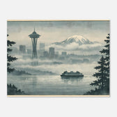 Rainy Morning in Seattle – Premium Matte Wall Art Poster