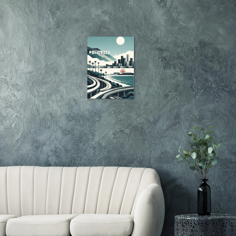 Los Angeles Hollywood Minimalist Wall Art Poster