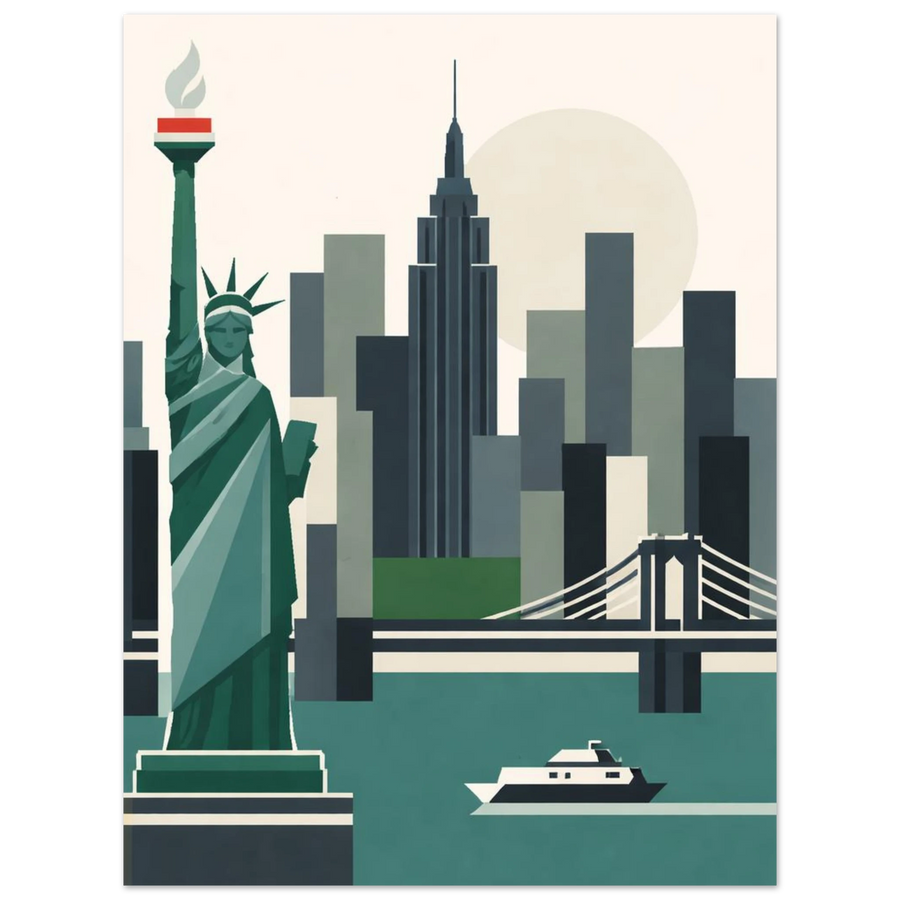 New York Minimalist Wall Art Poster