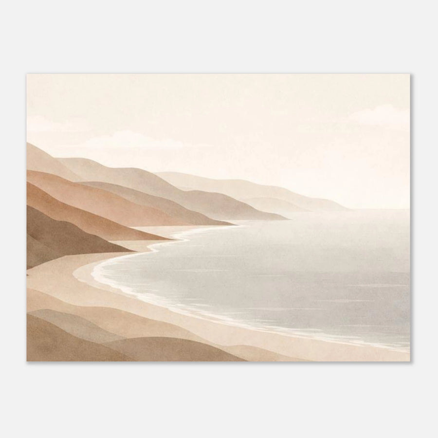 Bay Area Minimal Poster – Premium Matte Wall Art Print