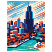 Chicago Minimalist Wall Art Poster