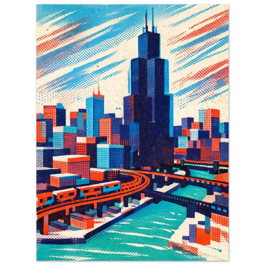 Chicago Minimalist Wall Art Poster