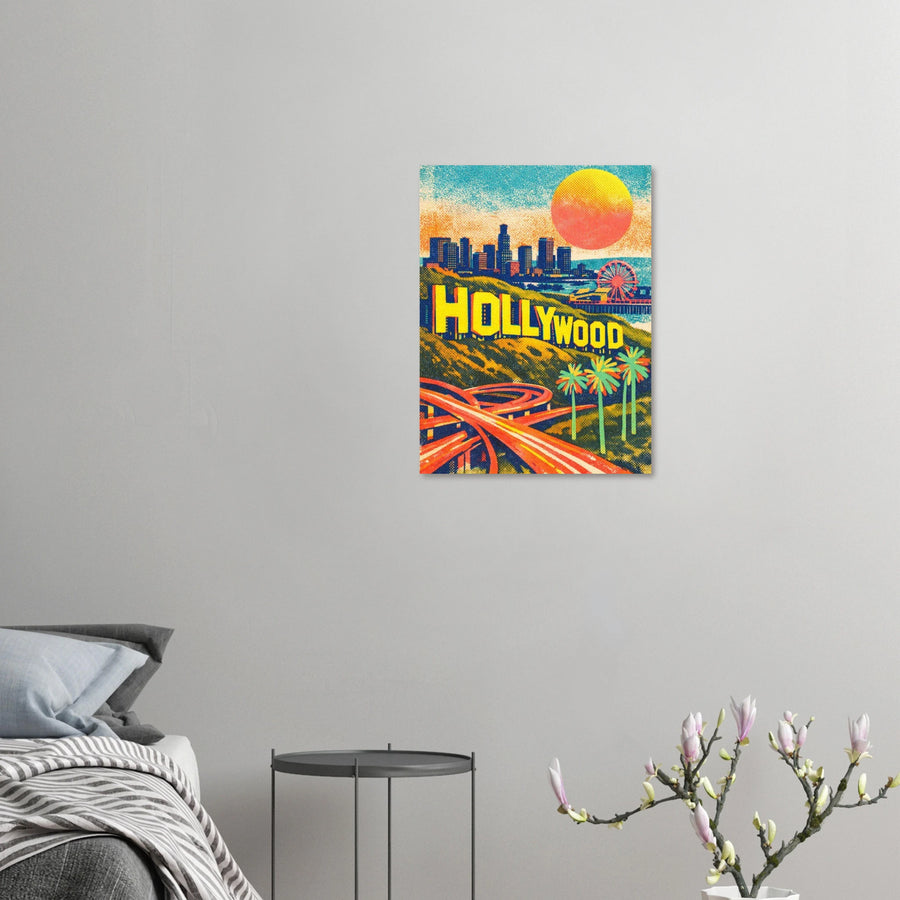 Los Angeles Hollywood Minimalist Wall Art Poster