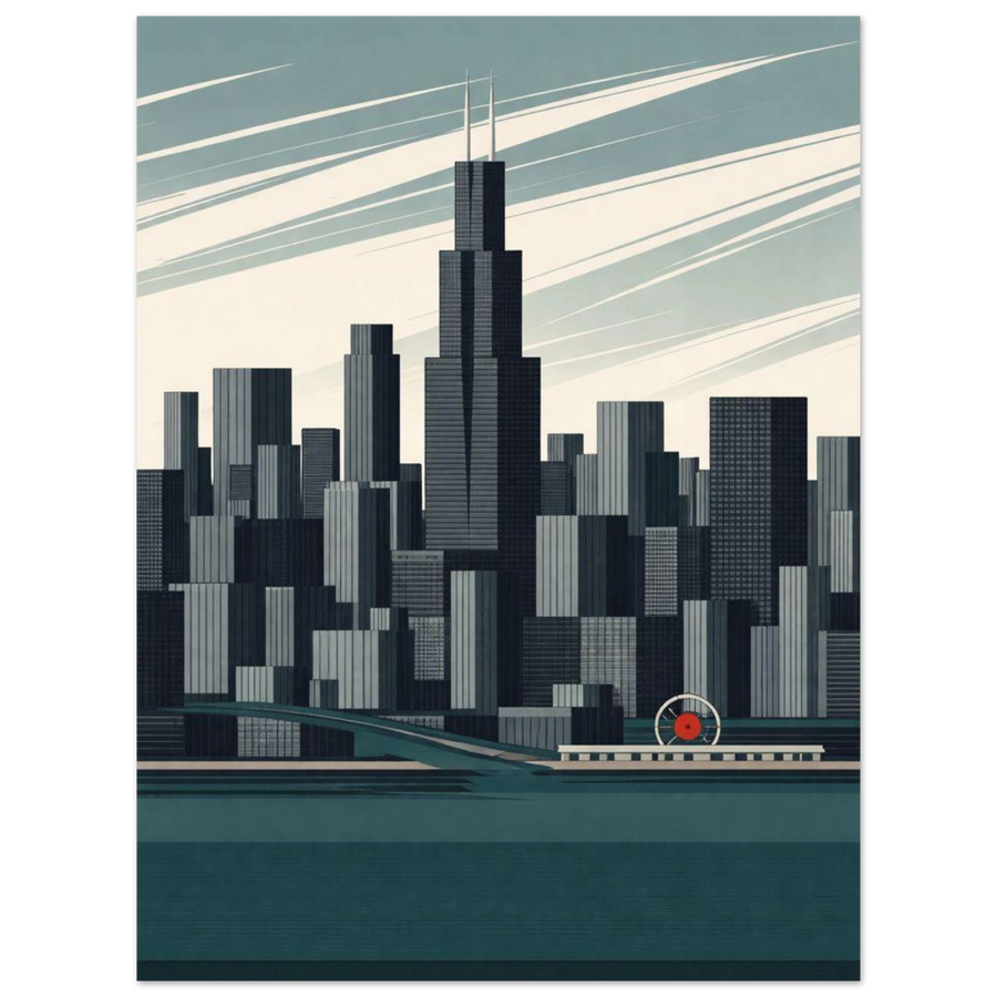 Chicago Minimalist Wall Art Poster