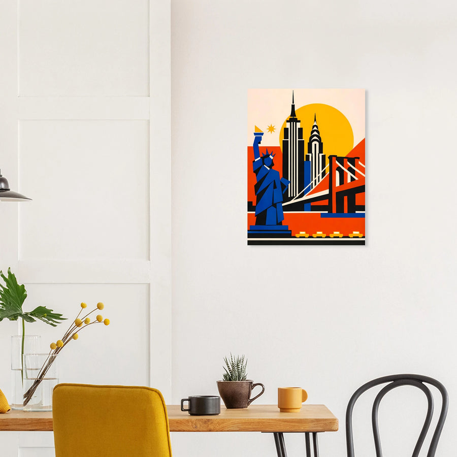 Bauhaus New York City Skyline Poster