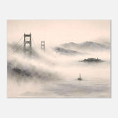 Wabi-Sabi San Francisco Ink Wash Poster