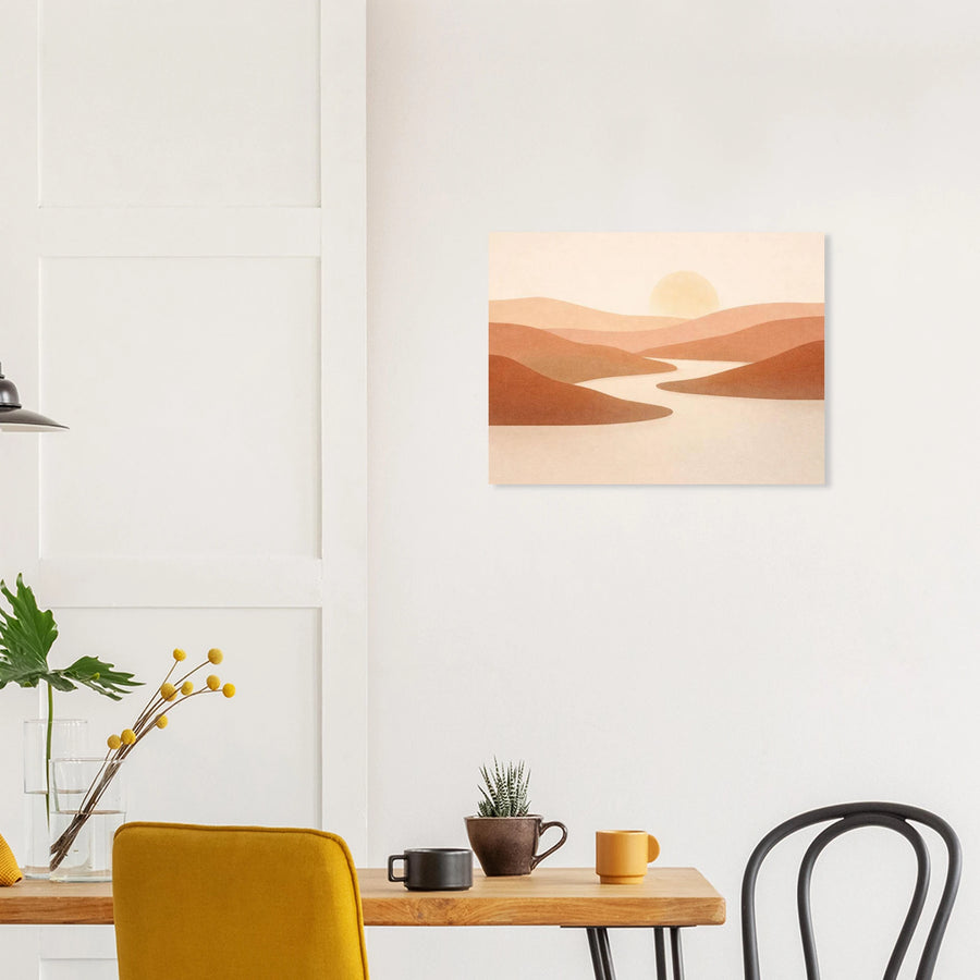 Austin Minimal Wall Art Poster – Texas Hill Country Print