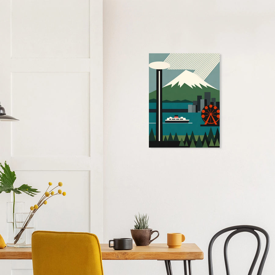 Bauhaus-Inspired Geometric Seattle